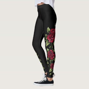 Alltid älskar vi röd ros ...... leggings