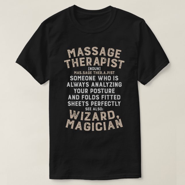 Alltid analysera din post, underliga massage Thera T Shirt (Design framsida)