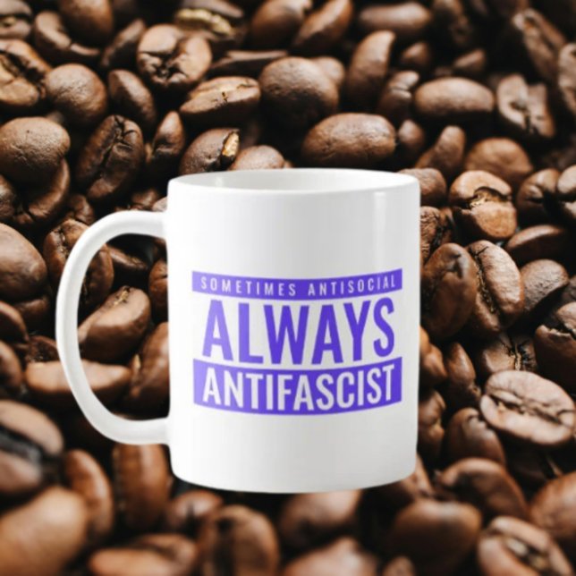 Alltid Antifascist Classic Mugg - blå defiant (Skapare uppladdad)