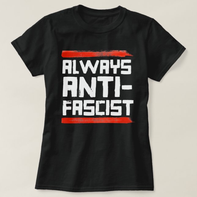 ALLTID ANTIFASCIST T SHIRT (Design framsida)