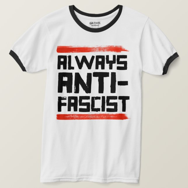 ALLTID ANTIFASCIST T SHIRT (Design framsida)