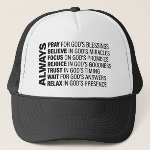 Alltid atestetiska kristna citerar Gud Art Gospel Keps
