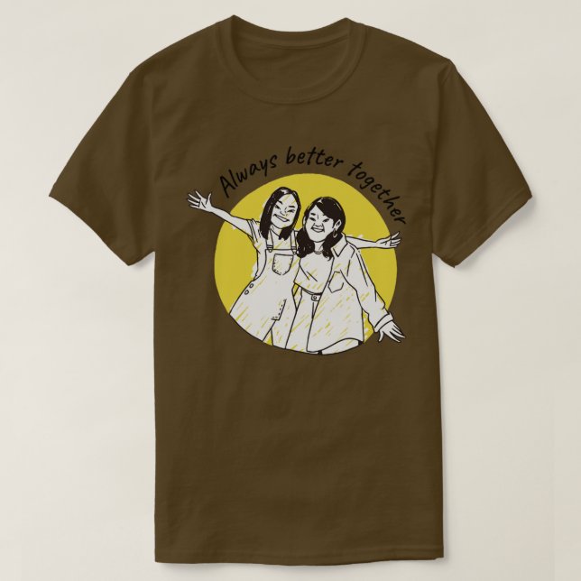 Alltid bättre tillsammans t shirt (Design framsida)