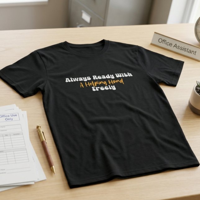 Alltid Beredd Med en Hjälpande Hand Skola T Shirt (Skapare uppladdad)
