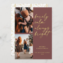 Alltid Bright Guld Script 2-fotojul