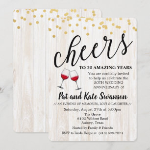 ALLTID - Cheers Vinjubileum Inbjudan