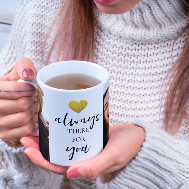 Alltid där för dig 2 Photo BFF Bestie Gift Kaffemugg (Skapare uppladdad)