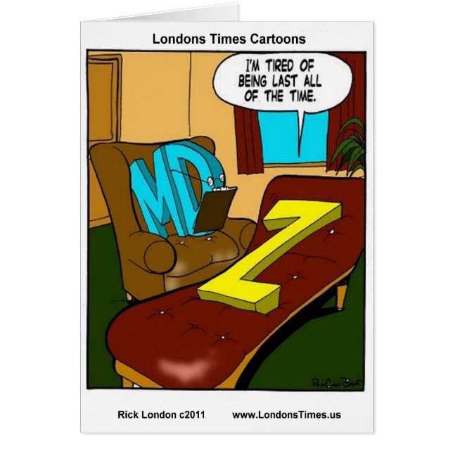 Alltid den senast funna psychiatry presenterar Tee Hälsningskort (Framsidan)