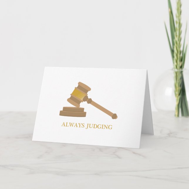 Alltid dömande kort (Framsida)