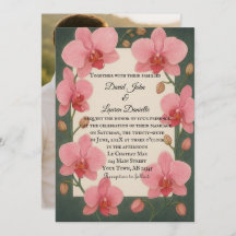 Alltid efter inbjudan till orkidéfotobröllop