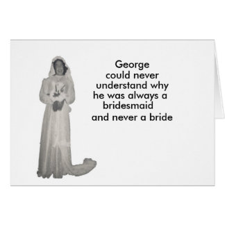 Alltid en brud hälsningskort