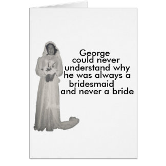 Alltid en brud hälsningskort