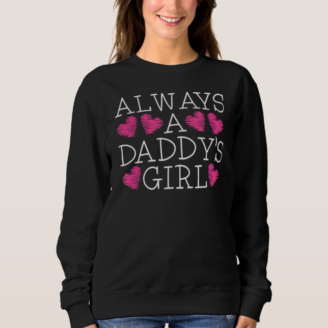 Alltid en Pappor Girl Proud Pappa Loving Dotter F T Shirt (Framsida)
