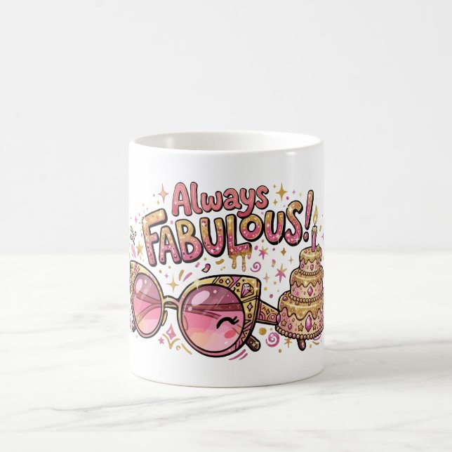 Alltid Fantastisk Glitter Födelsedag Kaffemugg (Center)