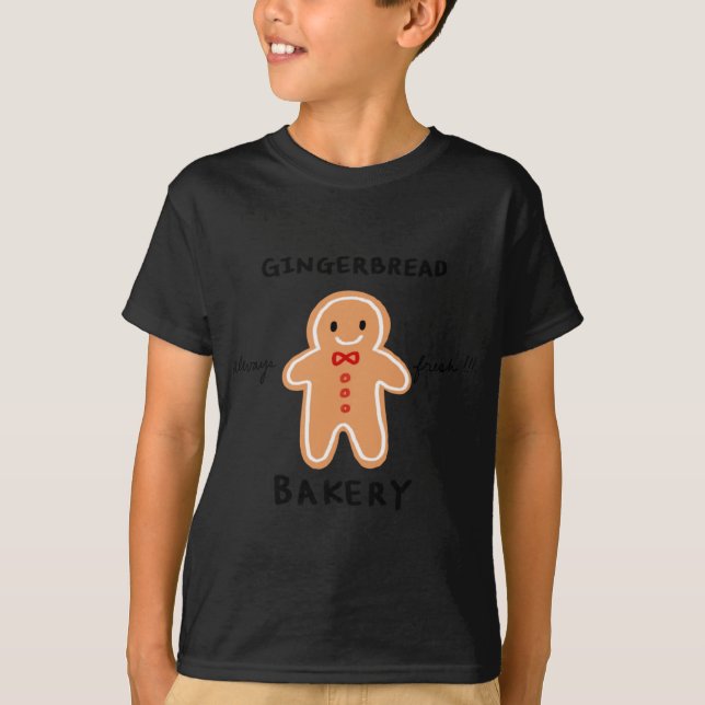 Alltid färsk glasbröd Baker Cute Gingerbröd Morsa T Shirt (Framsida)