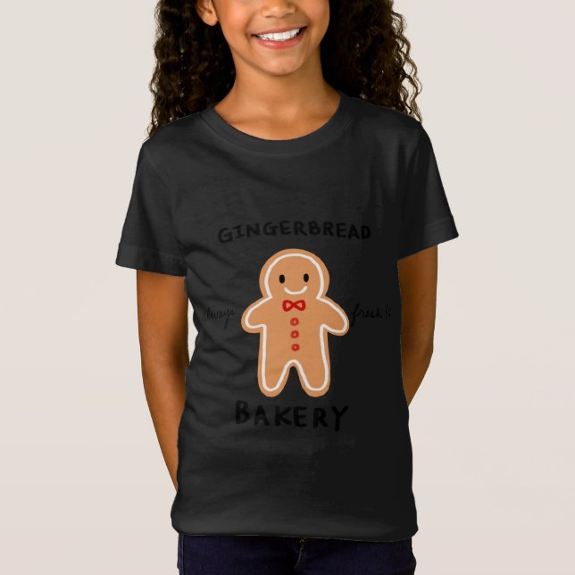 Alltid färsk glasbröd Baker Cute Gingerbröd Morsa T Shirt (Framsida)