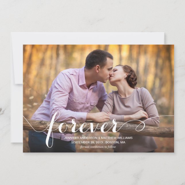 ALLTID & FÖR EVIGT | SPARENDAGSANMÄLAN SPARA DATUMET (Framsida)