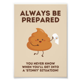 Alltid förberett - luddig Poster av badmur