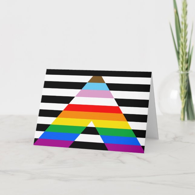 Alltid förlopp, Flagga för Pride Kort (Framsida)