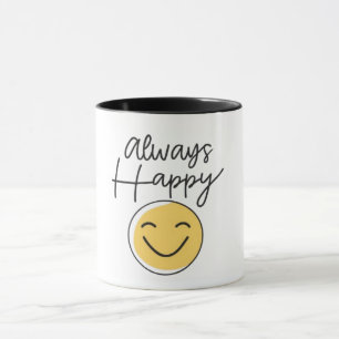 "Alltid Glad" Tvåtons Kaffe Mugg - Positiv Vibe