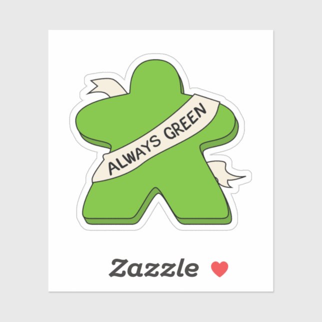 Alltid Grönt: Spel på anslagstavla Klistermärken (Ark)