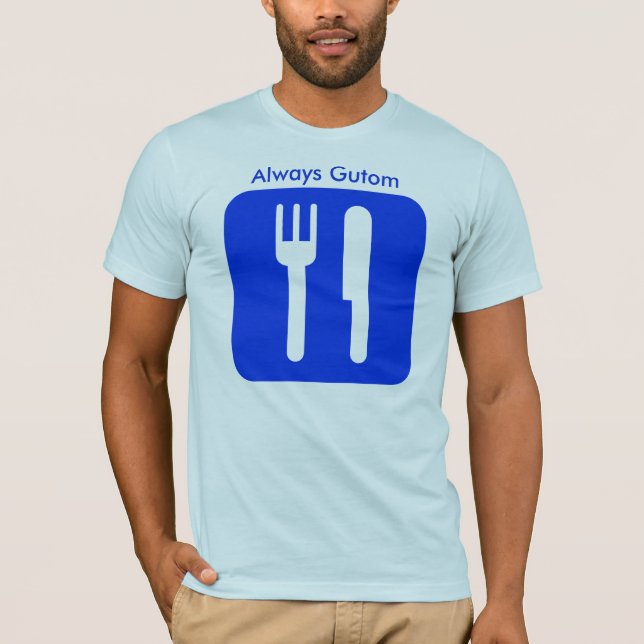 Alltid Gutom [blått], alltid Gutom T Shirt (Framsida)