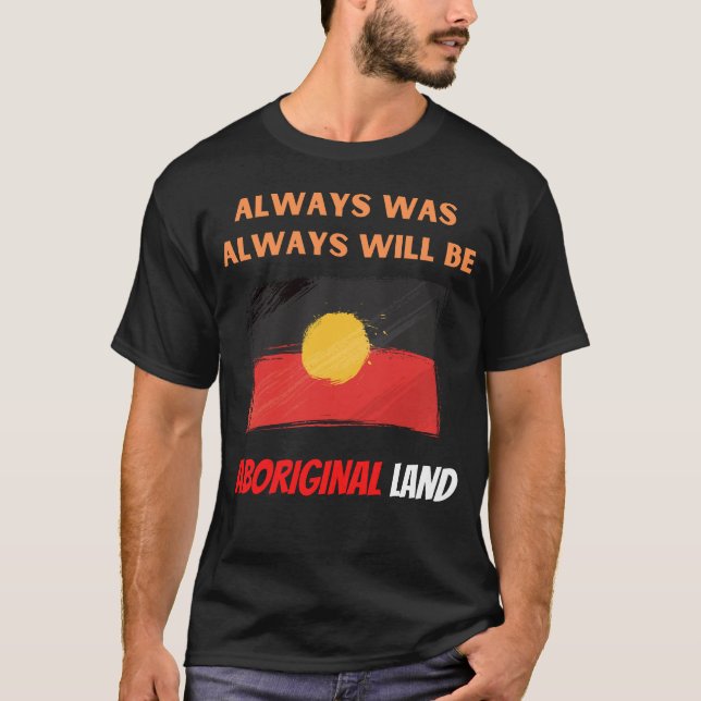 alltid har varit aboriginell mark t shirt (Framsida)