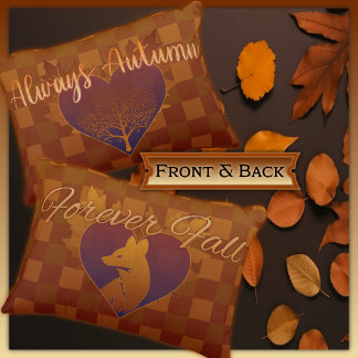 Alltid höst, För fallräv och Träd Prydnadskudde