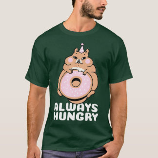 Alltid Hungrig hamster med donut Gift (2) T Shirt