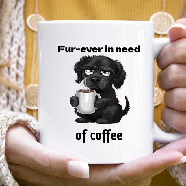 Alltid i behov av kaffe Husdjur Hund & Kaffe  Kaffemugg (Skapare uppladdad)