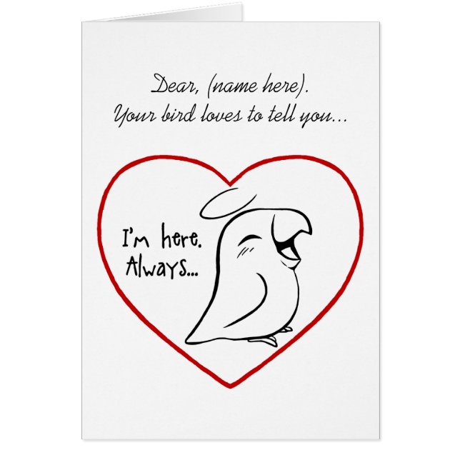 Alltid i min hjärta hälsningskort (Framsidan)