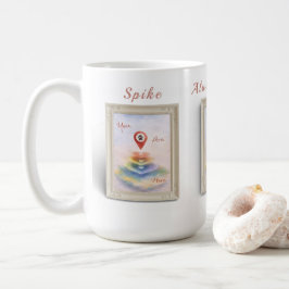 Alltid i mitt hjärta Husdjur Minnesmugg - Du är hä Kaffemugg