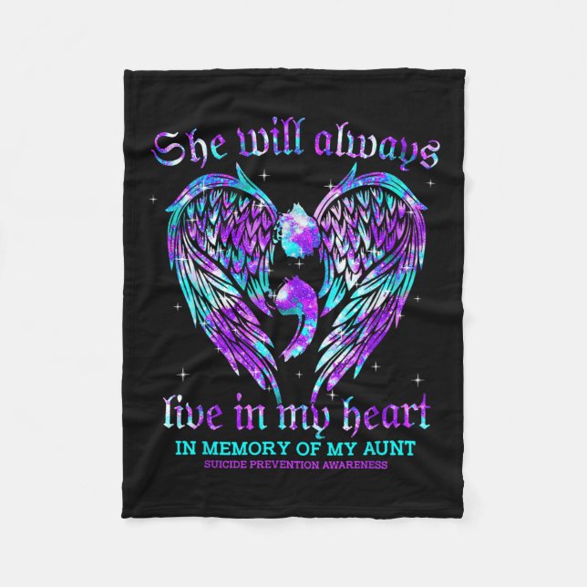 Alltid i mitt hjärta, mitt självmordsförebyggande  fleecefilt (Framsidan)