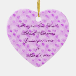 Alltid i vår hjärtaprydnad julgransprydnad keramik