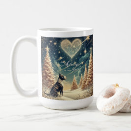 Alltid i vår hjärtliga jultjur kaffemugg