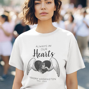 Alltid i våra hjärtan Angel Vinge Fotominnesmä T Shirt