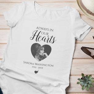 Alltid I Våra Hjärtan Foto Minnestjänst T Shirt