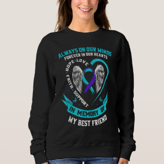Alltid i våra tankar Bästa Vän Suicide Medvetenhet T Shirt