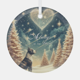 Alltid i vårt hjärta julgransprydnad Pitbull  Julgransdekoration