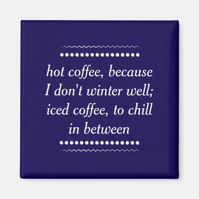 Alltid kaffe magnet (Framsidan)