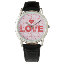 Alltid KÄRLEK med Red Hearts Valentine Birthday Armbandsur