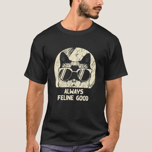 Alltid Kattdjur Bra Lover Positivity Kitten T Shirt (Framsida)