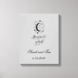 Alltid Kiss Me Bra Night Bröllop Gift Canvastryck