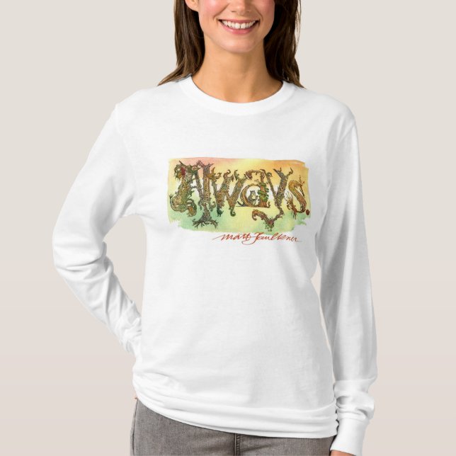 Alltid! Kvinna långärmadT-tröja Tee Shirt (Framsida)