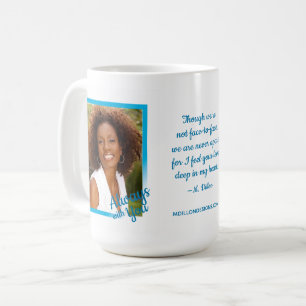 Alltid med dig som är minnes- kaffemugg