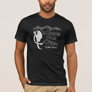 Alltid min Hero in Memory Mamma - Lung Cancer T-shirt
