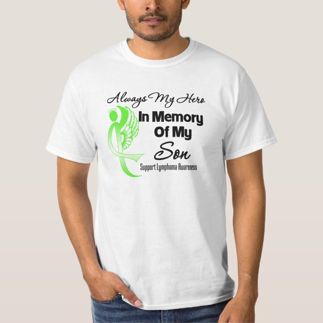Alltid min Hero in Memory Son - Lymphoma T-shirt (Framsida)