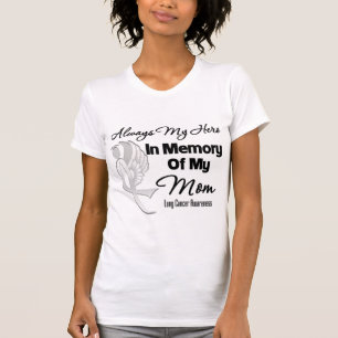 Alltid min hjälte i minnesmamman - lungcancer tee shirt