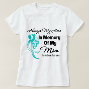 Alltid min hjälte i minnesmamman - Ovarian cancer Tee Shirt
