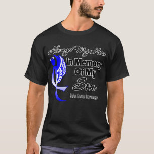 Alltid min hjälte i minnessonen - koloncancer t shirt